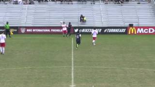 New York Red Bulls u16 vs u15 USA National Team 2013 USSDA Winter Showcase
