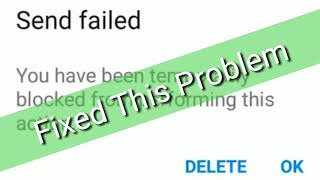 Facebook And Messenger How to unblock temporary sending SMS block