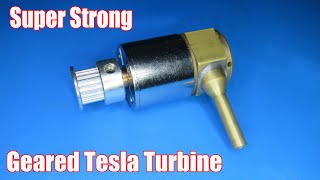 Powerful geared Tesla Turbine | How to install gear system with mini Tesla Turbine