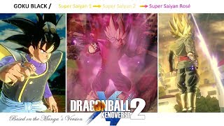 DBXV2 : BLACK GOKU (ZAMASU) DLC ★ Additional Transformations ★ ► Xenoverse 2 ◄ [MOD]