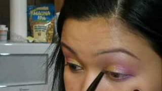 Yellow & Pink Look with Urban Decay Deluxe Shadow Box