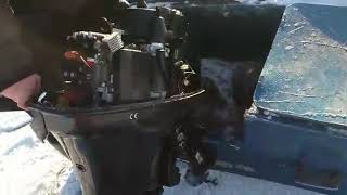 Как завести лодочный мотор на морозе