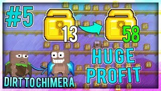 HUGE PROFIT! - Dirt To Chimera Wings #5 - Growtopia
