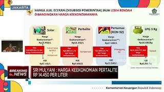 Sri Mulyani: Harusnya Harga Pertalite Rp 14.450/Liter