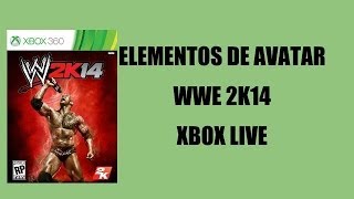 WWE 2K14 Elementos de Avatar Xbox Live