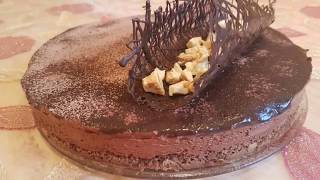 كيك الشوكولا ب3 طبقات اسهل ما يكون و بمكون رئيسي اقل من 15 درهم ستبهرين ضيوفك tarte au chocolat