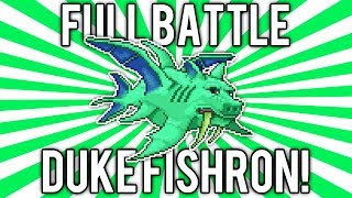 Terraria 1.2.4: How to Defeat Duke Fishron! (Full Battle Solo) @demizegg