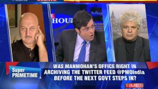 The Newshour Debate:Handlegate War @PMOIndia - Part 1 (21st May 2014)