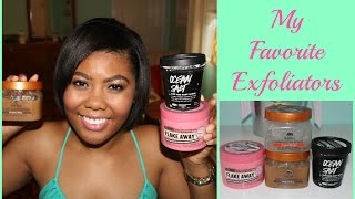 The Best Exfoliators: Soap and Glory Flake Away,Tree Hut, and Lush Ocean Salt♡