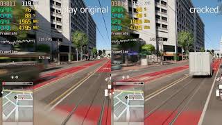 Watch Dogs 2 1.017.189.2.1088394 Uplay Original vs Cracked Core i7 8700K Geforce RTX 2080