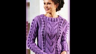 Женский Джемпер-Свитер Спицами - 2018 / Female Cardigan Sweater-spokes /Strickjacke-Speichen