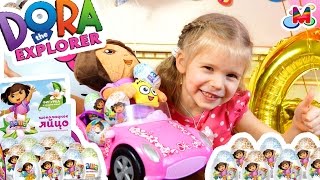 Даша Следопыт Яйца с сюрпризами Даша Путешественница на Машине открываем Киндеры Dora Explorer Eggs