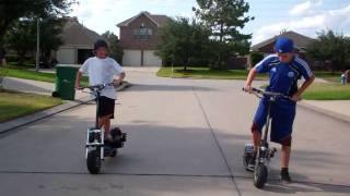 gas scooter stunts