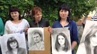 ПОРТРЕТ "СУХАЯ КИСТЬ" /РИСУЮТ НОВИЧКИ/УРОКИ ТАТЬЯНЫ АРТЫКОВОЙ