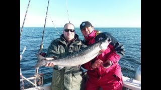 Ловля лосося на троллинг в Балтийском море 2018 г