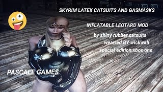 SKYRIM THE LATEX MOD CATSUITS AND GASMASKES INFLATABLE LEOTARD