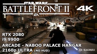 Star Wars Battlefront II (2017) Arcade Gameplay Naboo Hangar Palace Anakin Skywalker 4K
