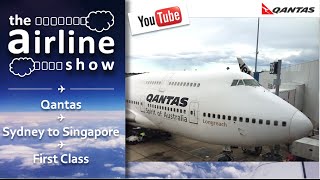 Qantas | First Class | B747-400 | Sydney - Singapore (older generation first class seat)