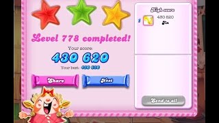 Candy Crush Saga Level 778   ★★★   NO BOOSTER