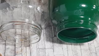 Ideias Incríveis ,Com Vidros De Palmito, como Pintar Vidro  Palmito