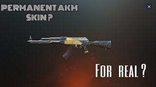 HOW TO GET A PERMANENT AKM SKIN? ( YELLOW STRIPES ) | PUBG MOBILE | DEMON SQUAD | LIKE AND SUBSCRIBE