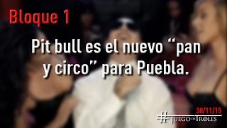 #JDT 30/11/15 Pitbull es el nuevo "pan y circo" para Puebla