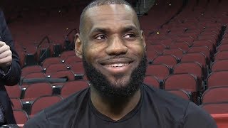 LeBron James Pregame Interview / Cavaliers vs Rockets / Nov 9