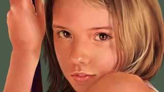 似顔絵 Portrait girl Illustration