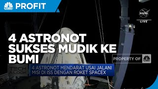 SpaceX Lengket Dengan Nasa, 4 Astronot Sukses Mudik ke Bumi dari ISS