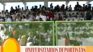 LOS DEPORTISTAS UNIVERSITARIOS CON EL DR. ASCENCIO VILLEGAS ARRIZON