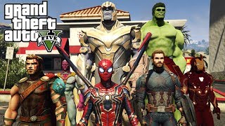 Avengers: Infinity War (THANOS, SPIDERMAN, CAPITÁN AMÉRICA) - GTA 5 MODS