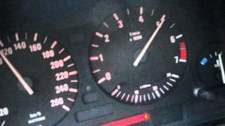 BMW e34 525i acceleration 0-160km/h