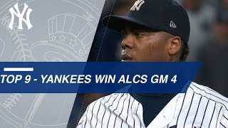 Watch the Yankees close out the 9th in ALCS Game 4
