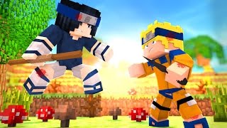 Minecraft: HARDCORE ANIMES - NATURO vs SASUKE! 2/3