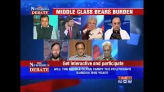 Dr Subramanian Swamy in Times Now debate - Is the Middle class a soft target