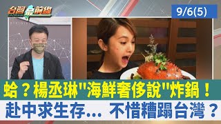 蛤？楊丞琳"海鮮奢侈說"炸鍋！ 赴中求生存... 不惜糟蹋台灣？【台灣最前線 重點摘要】2022.09.06(5)