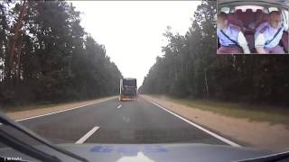 Russian Police Chasing Crazy Drunk Truck Driver !