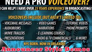 MALE VOICE OVER TALENT | ANNOUNCER STYLE | 407-584-7208 | WHATAGREATVOICE.NET