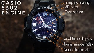 Casio 5302 Module - Watch set-up, functions demo & test screen