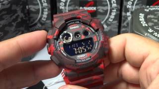 CASIO G-SHOCK REVIEW AND UNBOXING GD-120CM-4 RED/BLACK CAMOUFLAGE SERIES