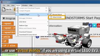 Part 1: Writing a Simple ROBOTC Graphical Program for EV3