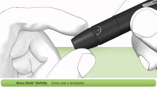 Como utilizar o lancetador Accu-Chek SoftClix