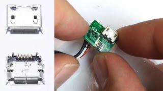 5 Pin Micro USB wechseln , löten , reparieren / repair , soldering , changing