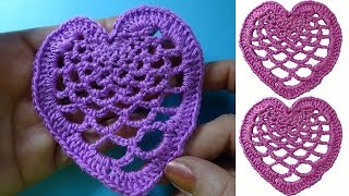 Ажурная валентинка crochet heart