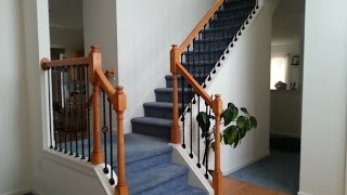 DIY Stairs Iron Baluster Installation & Wood Spindle Removal.