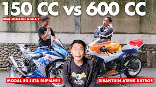 PROJEK TERGILA GUE! SUZUKI GSX-R150 TANTANG KAWASAKI ZX6R (DIOPREKIN @Atenx Katros )