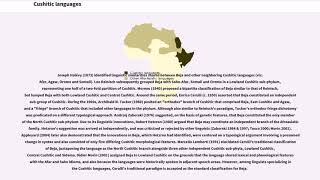 Cushitic languages