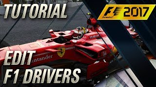 F1 2017 Edit F1 Drivers Tutorial