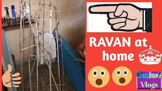 how to make ravana step by step at Home ( part 1 ) dusshera special || by Genius's vlogs