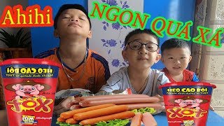 Thử Thách Ăn Xúc Xích Heo Cao Bồi 5 + 1 Lắc Siêu Cay, Siêu Ngon! Thầy Thái Vlog